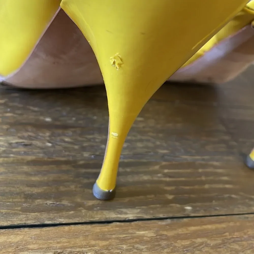 Miu Miu Yellow Open Toe Heels - Picture 4 of 6